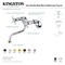 Kingston Brass KS116MB Essex Two Handle Wall Mount Bathroom Faucet, Matte Black KS116MB - alternate 5